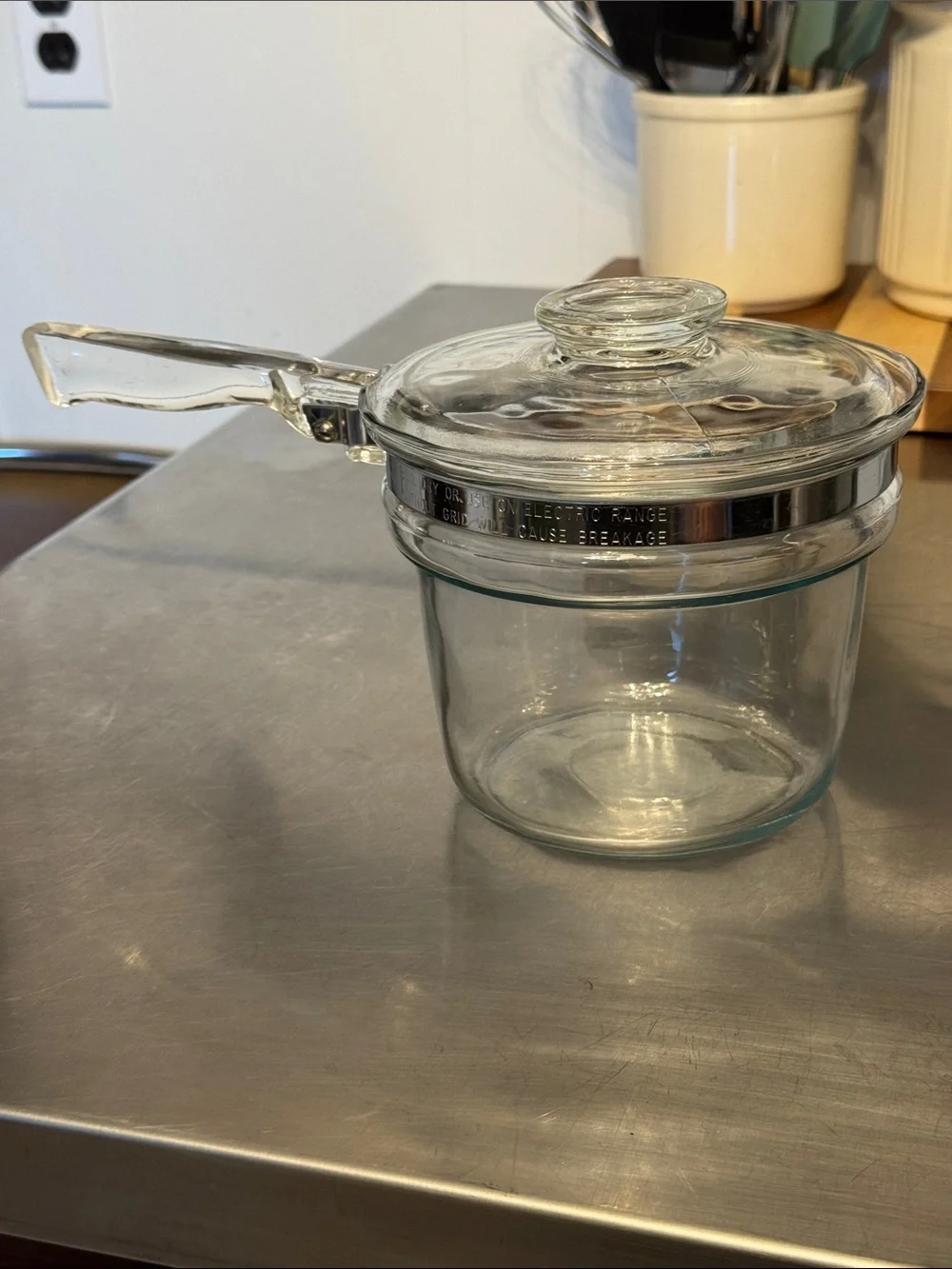 Pyrex Double Boiler Insert with Lid - 1 1/2 QT.